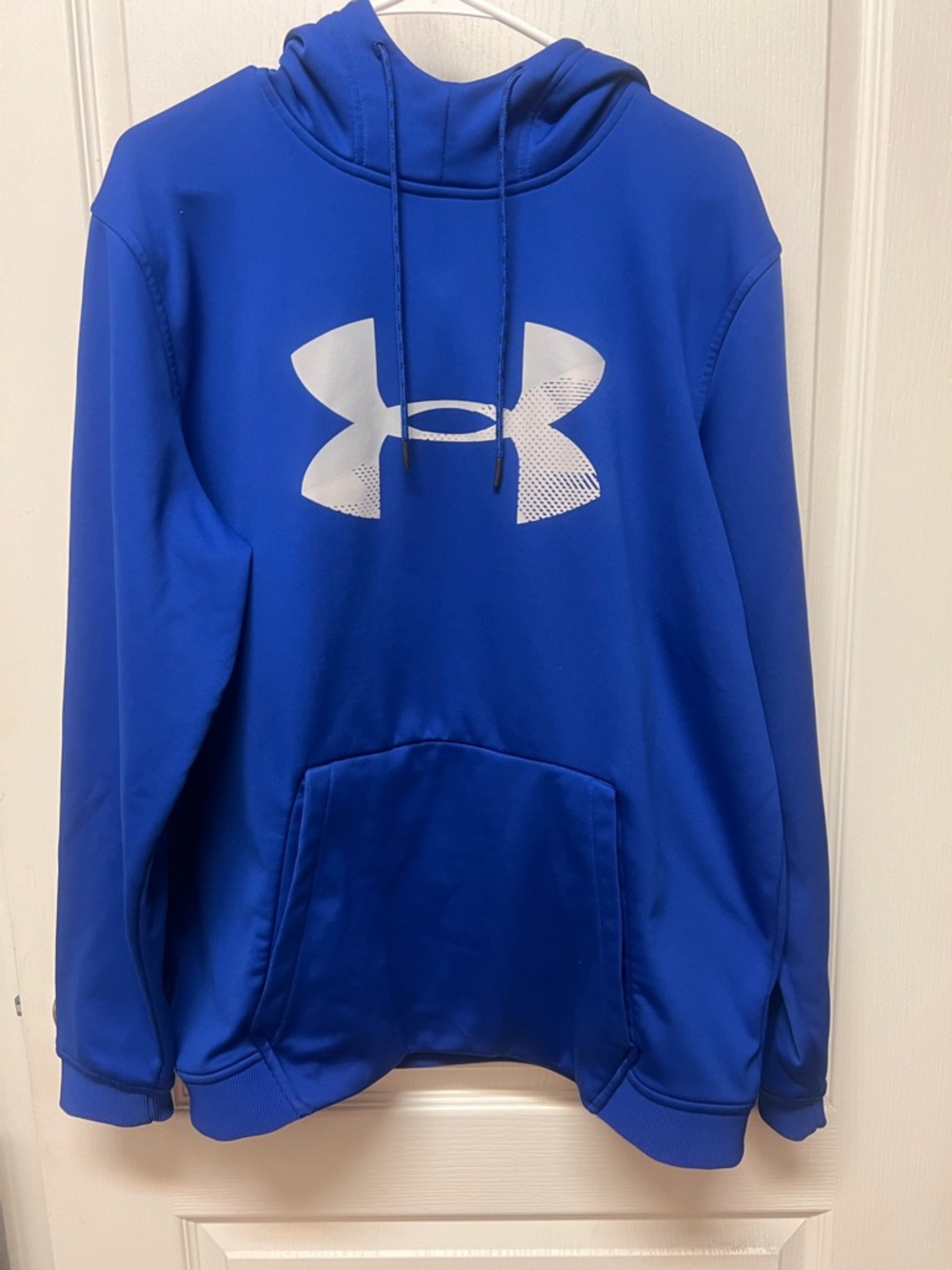 Under Armour Men’s Royal Blue Hoodie with White Logo